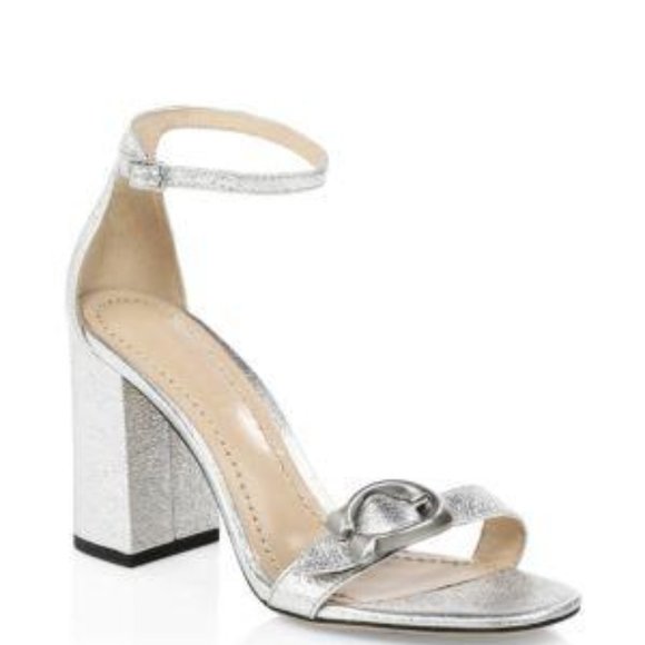 Coach Shoes - NWB Coach Maya Ankle-strap Metallic Sandals